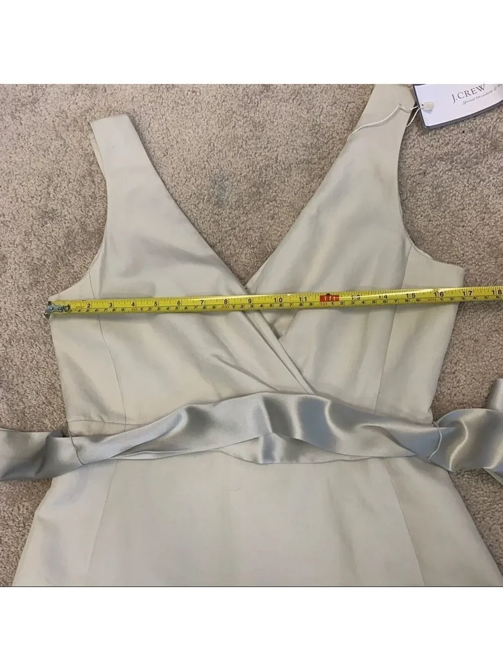 J. Crew special occasion and parties dress light beige/gray Sz8 NWT